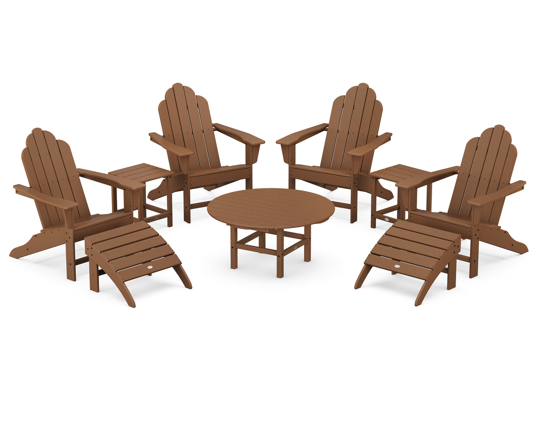 POLYWOOD® Long Island Adirondack 9-Piece Conversation Group