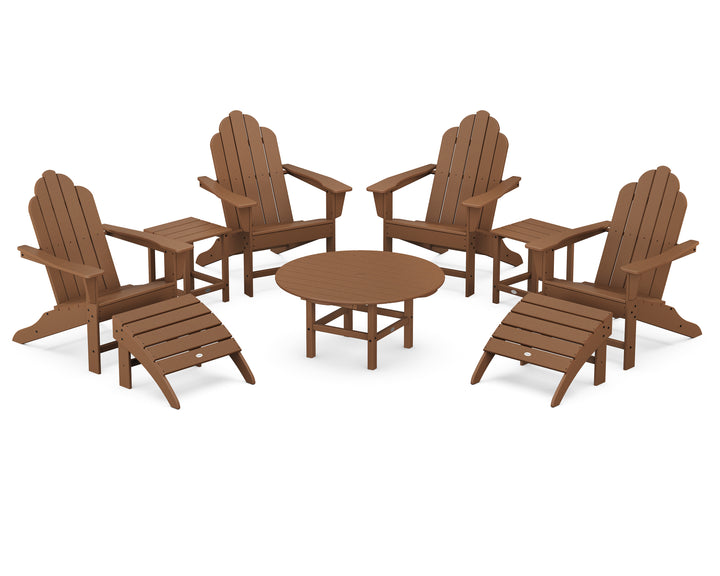 POLYWOOD® Long Island Adirondack 9-Piece Conversation Group