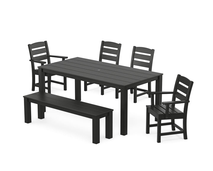 POLYWOOD® Lakeside 6-Piece Parsons Dining Set with Bench
