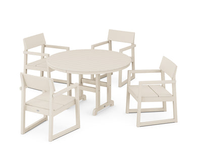 EDGE 5-Piece Round Farmhouse Dining Set