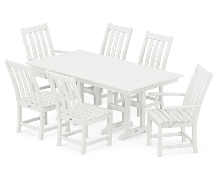POLYWOOD® Vineyard 7-Piece Farmhouse Dining Set
