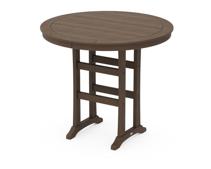 POLYWOOD® Nautical Trestle 48" Round Bar Table