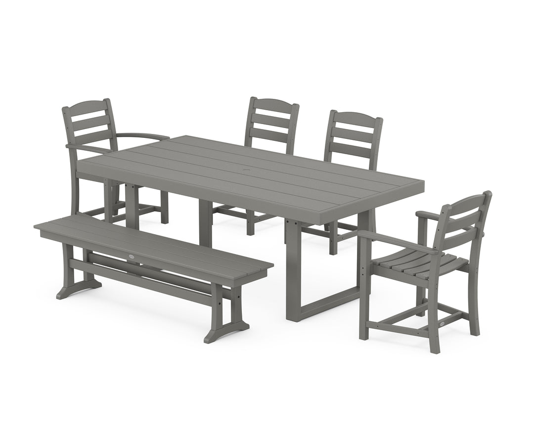 POLYWOOD® La Casa Café 6-Piece Dining Set with Bench