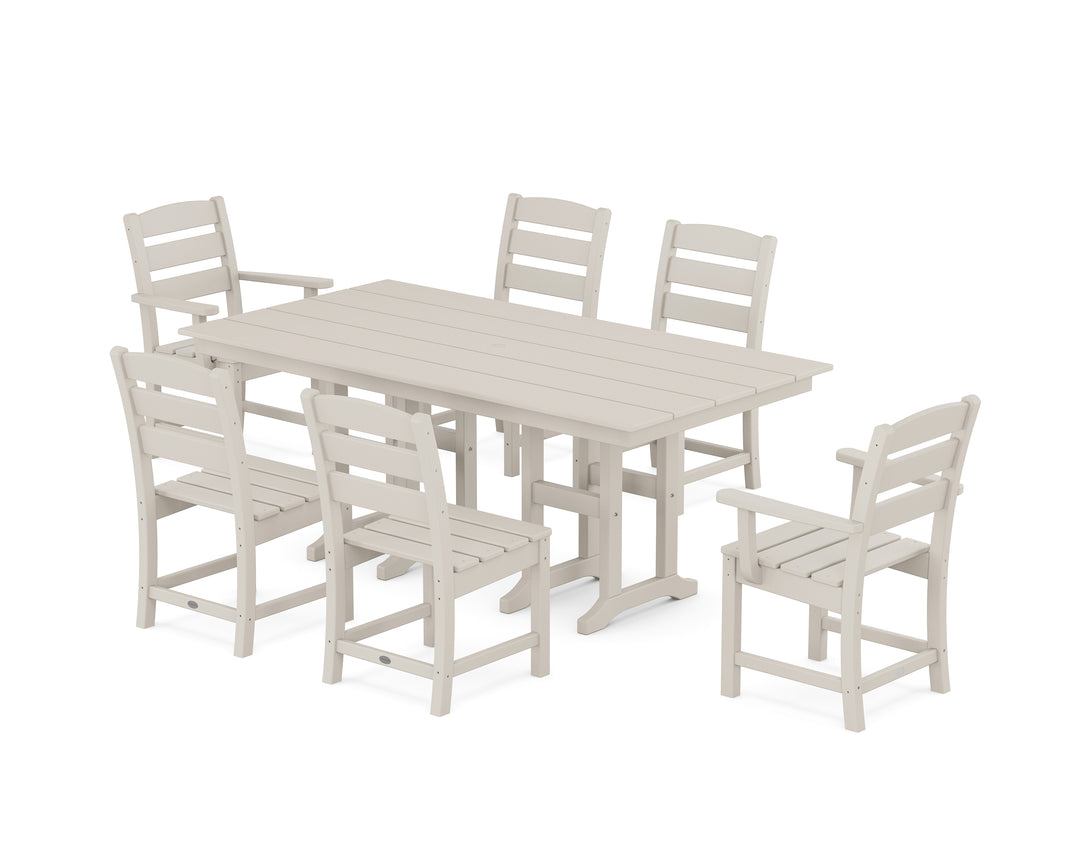 POLYWOOD® Lakeside 7-Piece Farmhouse Dining Set
