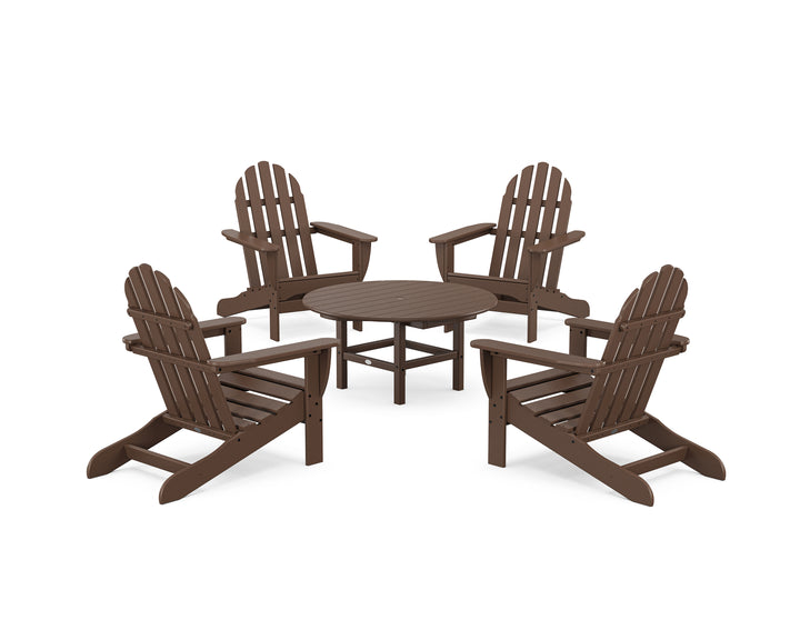 POLYWOOD® Classic Adirondack 5-Piece Conversation Set