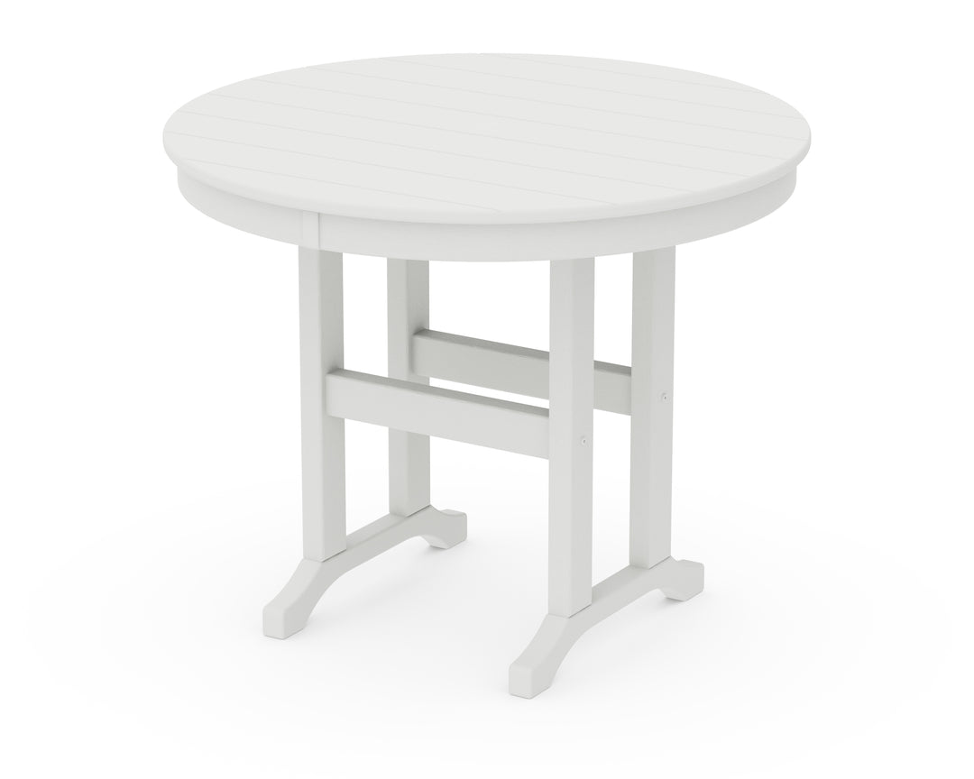 POLYWOOD® 36" Round Farmhouse Dining Table