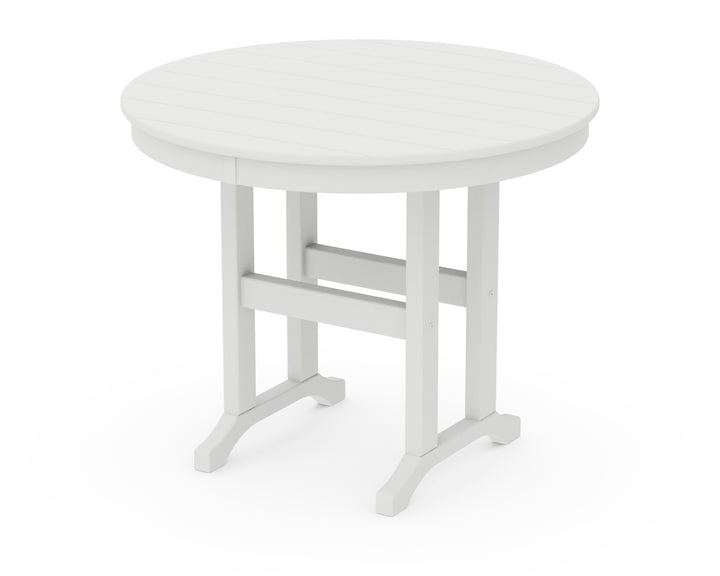 POLYWOOD® 36" Round Farmhouse Dining Table