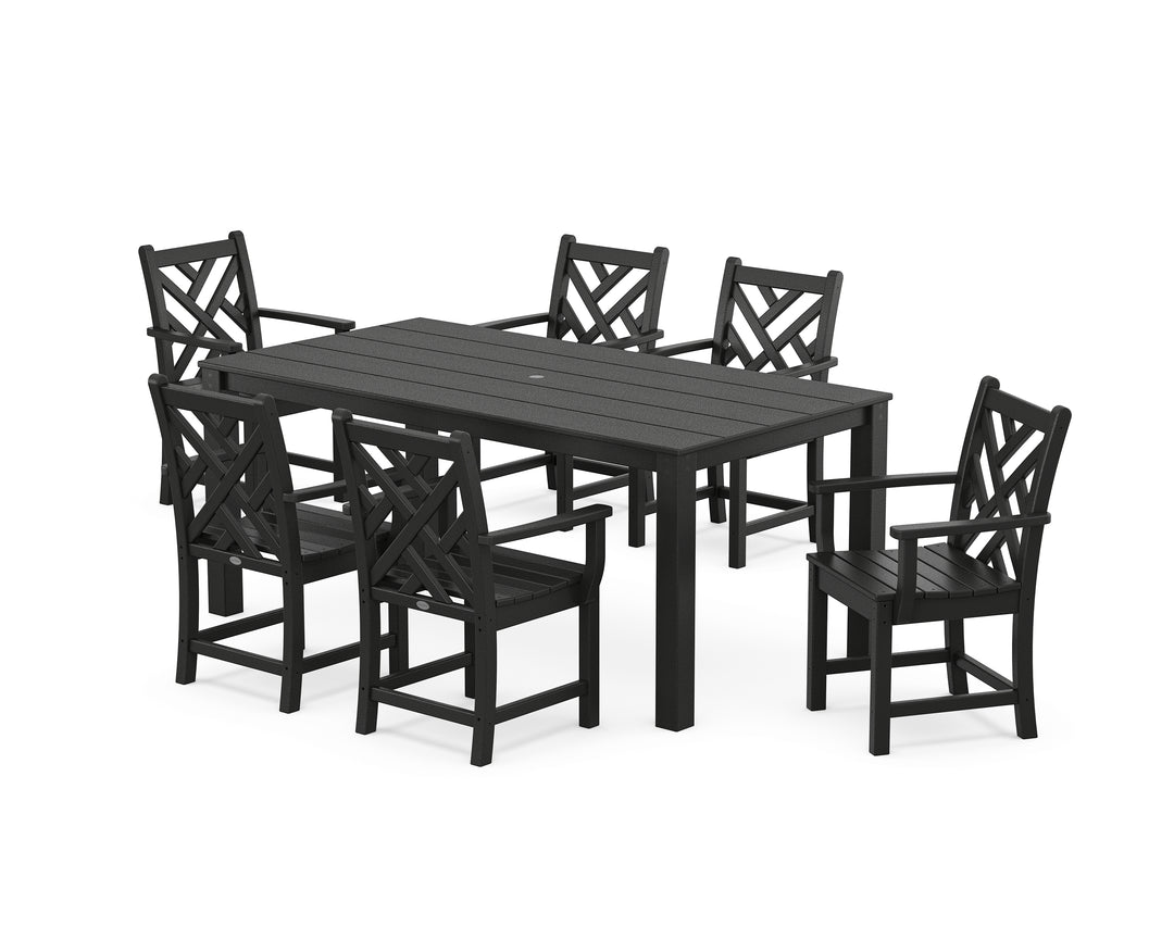POLYWOOD® Chippendale Arm Chair 7-Piece Parsons Dining Set