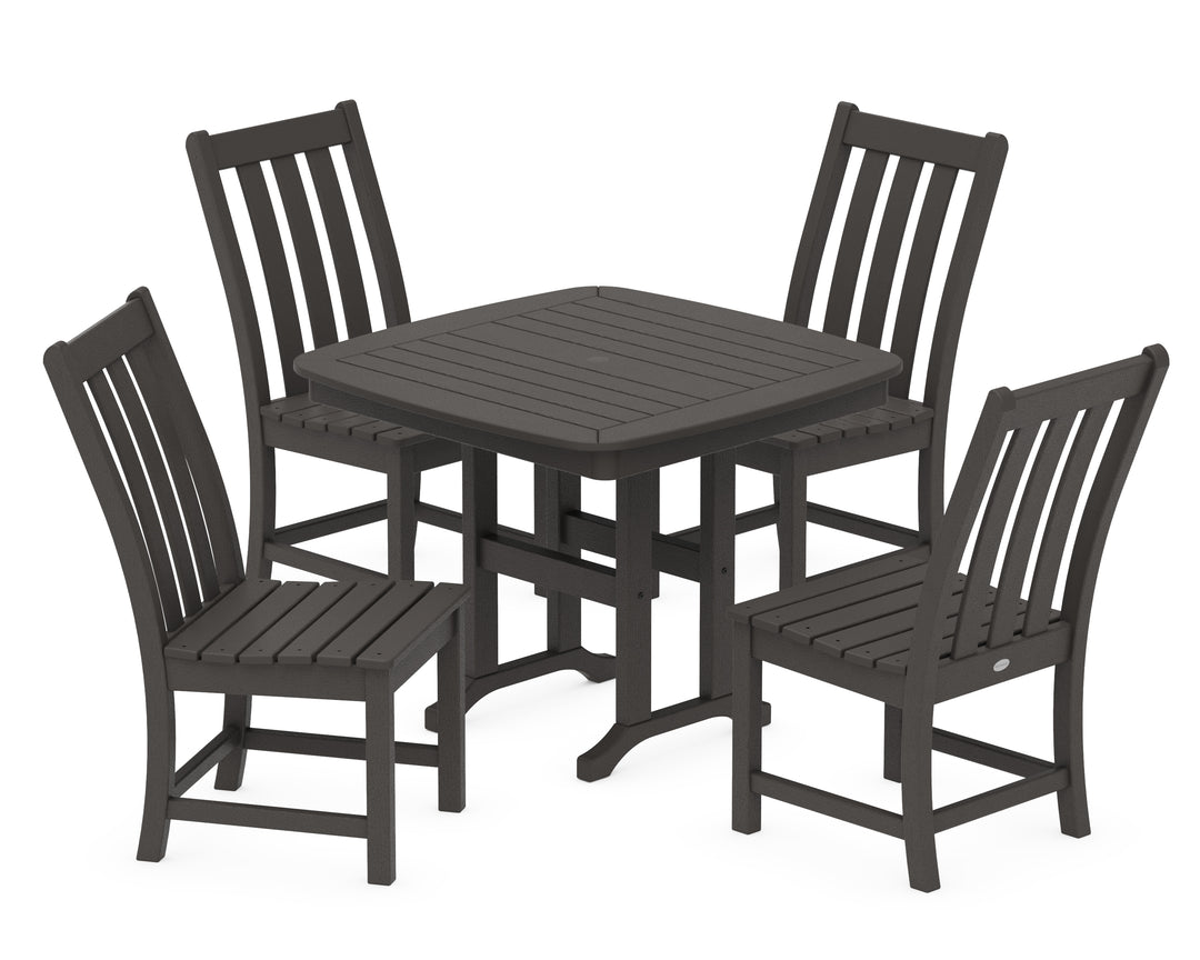 POLYWOOD® Vineyard 5-Piece Side Chair Dining Set