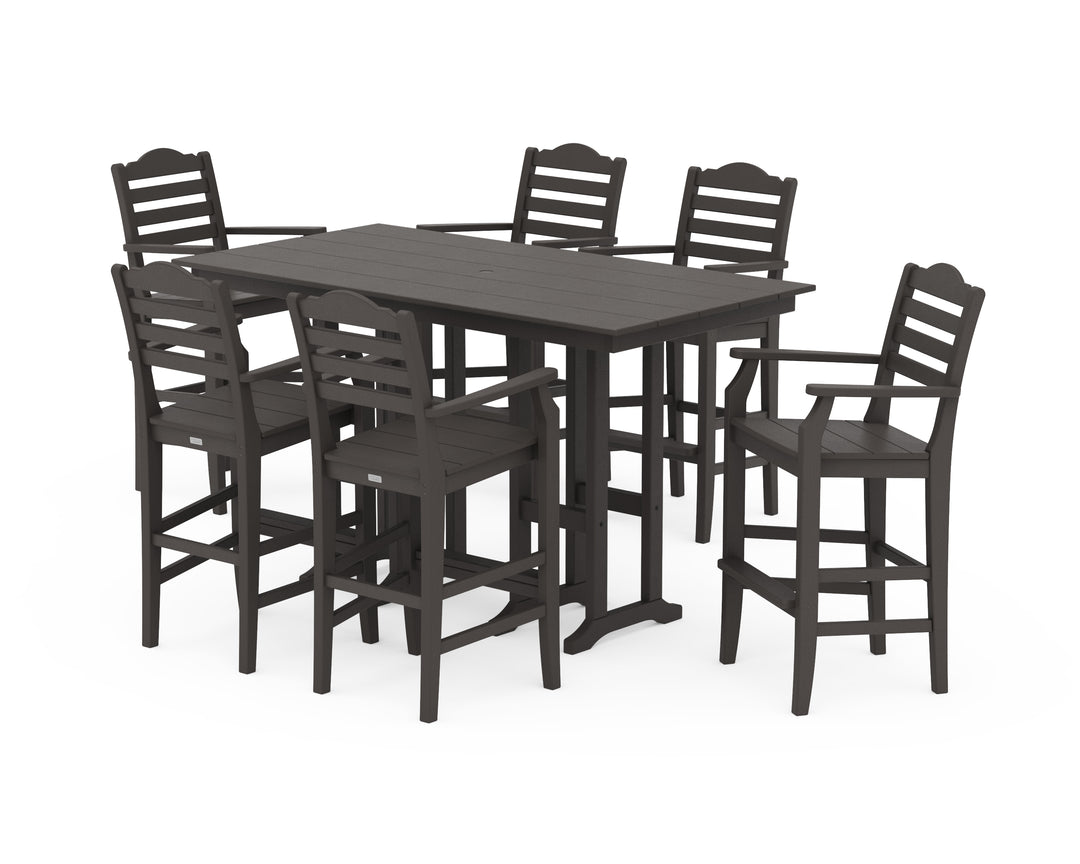 Draper James™ by  POLYWOOD® Savannah Arm Chair 7-Piece Farmhouse Bar Set