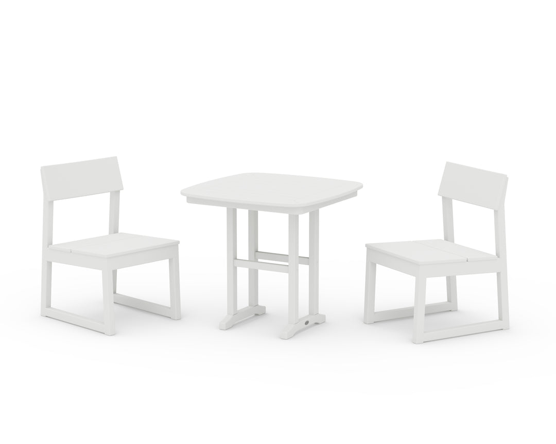 POLYWOOD® EDGE Side Chair 3-Piece Dining Set