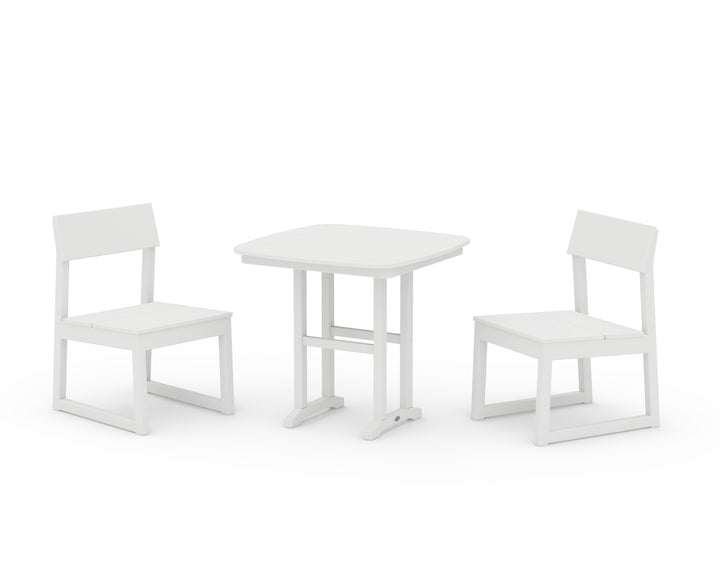POLYWOOD® EDGE Side Chair 3-Piece Dining Set