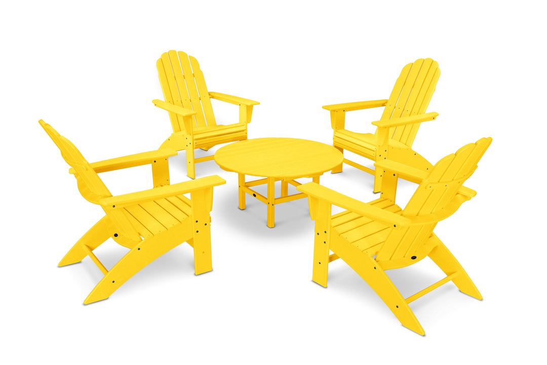 POLYWOOD® Vineyard 5-Piece Oversized Adirondack Set