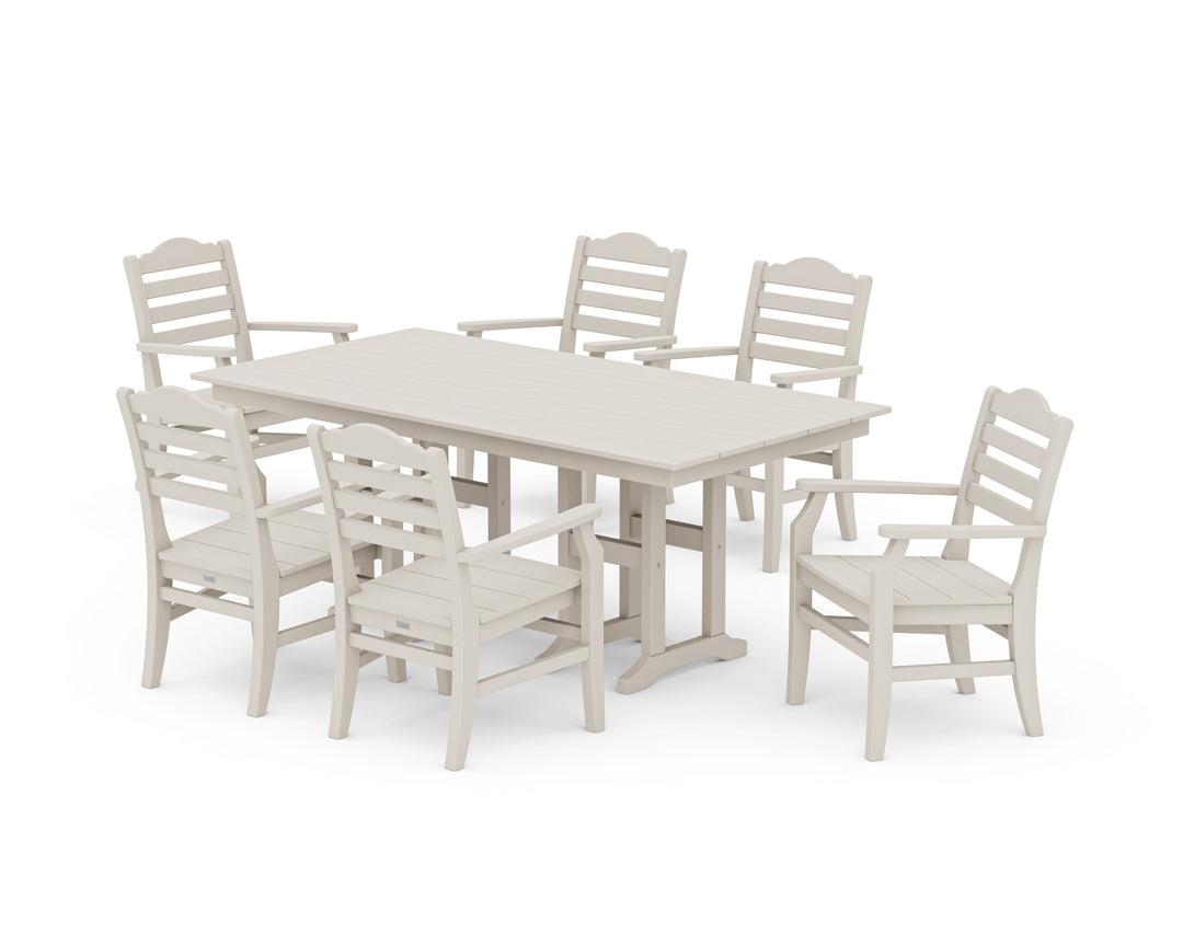 POLYWOOD® Savannah Arm Chair 7-Piece Farmhouse Dining Set