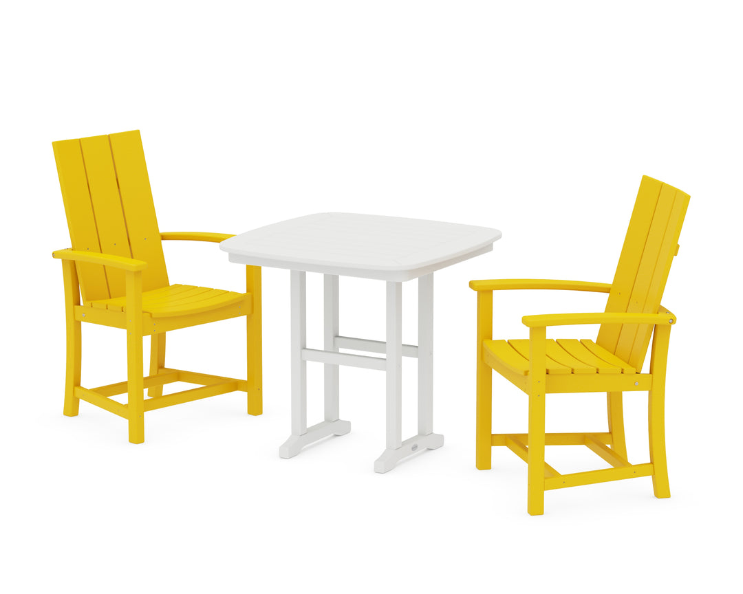POLYWOOD® Modern Adirondack 3-Piece Dining Set
