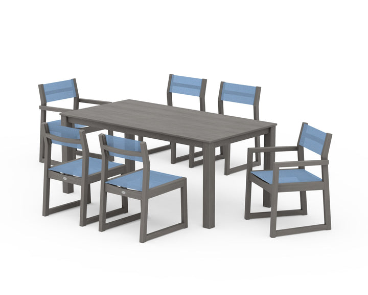 POLYWOOD® EDGE Sling 7-Piece Parsons Dining Set