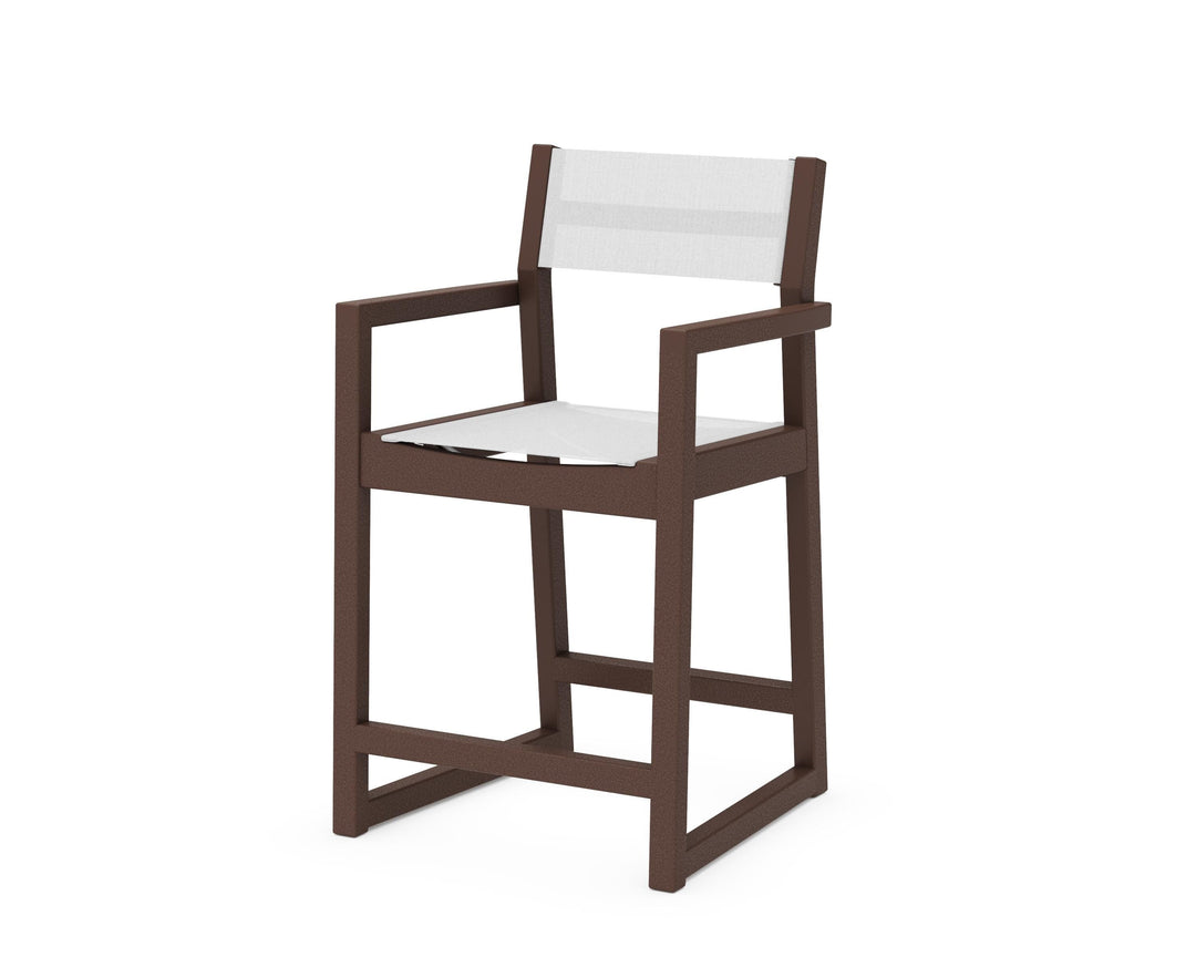 POLYWOOD® EDGE Sling Counter Arm Chair