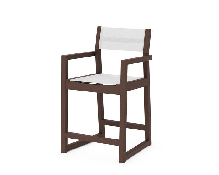 POLYWOOD® EDGE Sling Counter Arm Chair