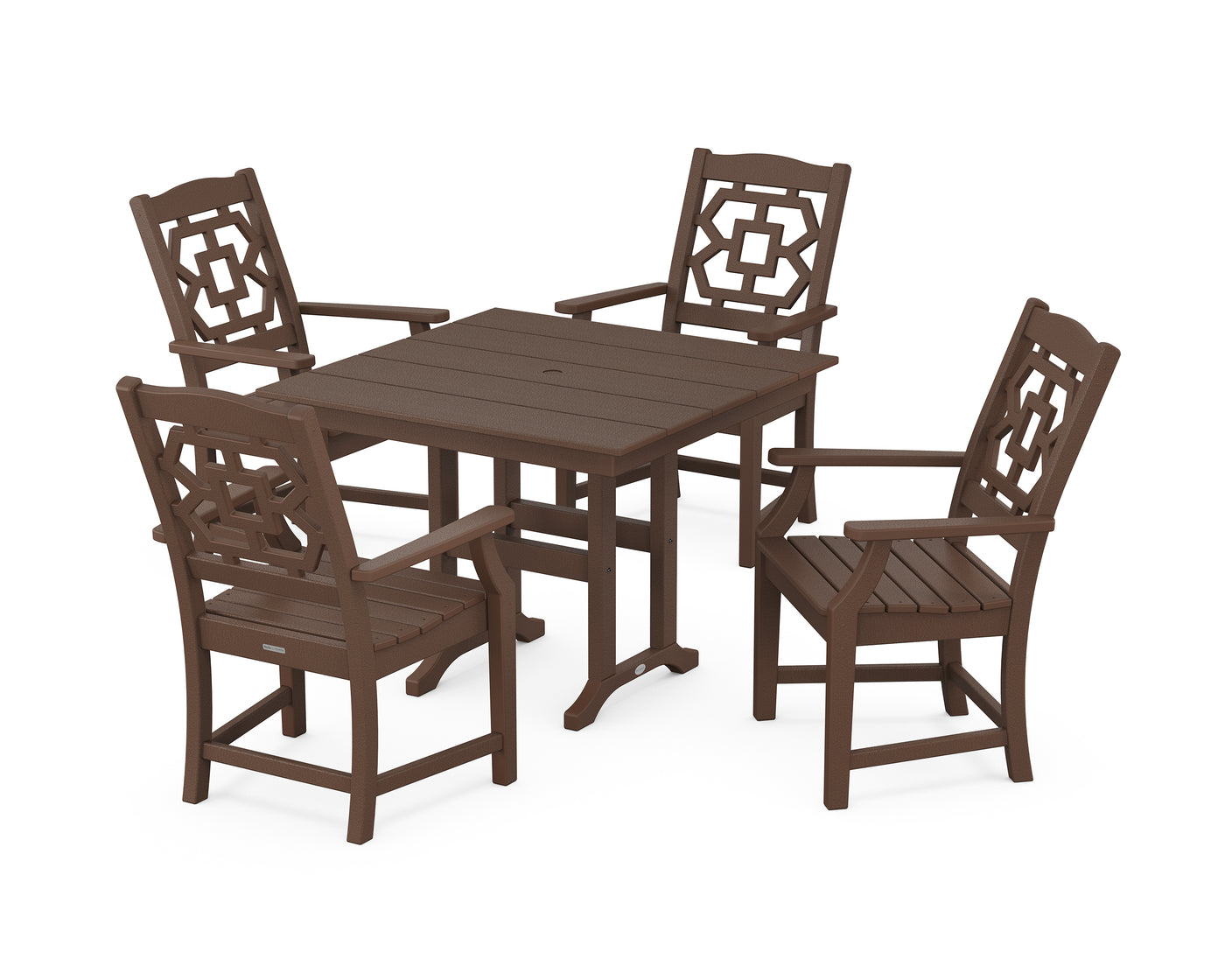 Chinoiserie 5-Piece Farmhouse Dining Set