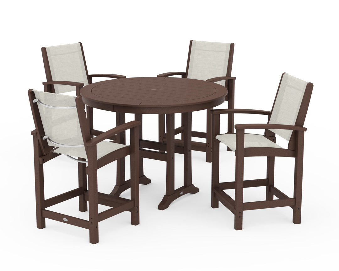 POLYWOOD® Coastal 5-Piece Counter Set
