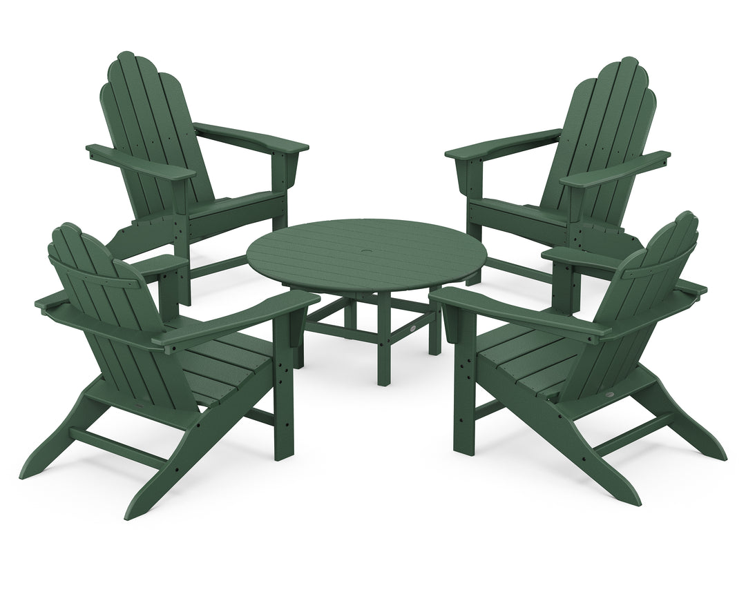 POLYWOOD® Long Island Adirondack 5-Piece Conversation Group
