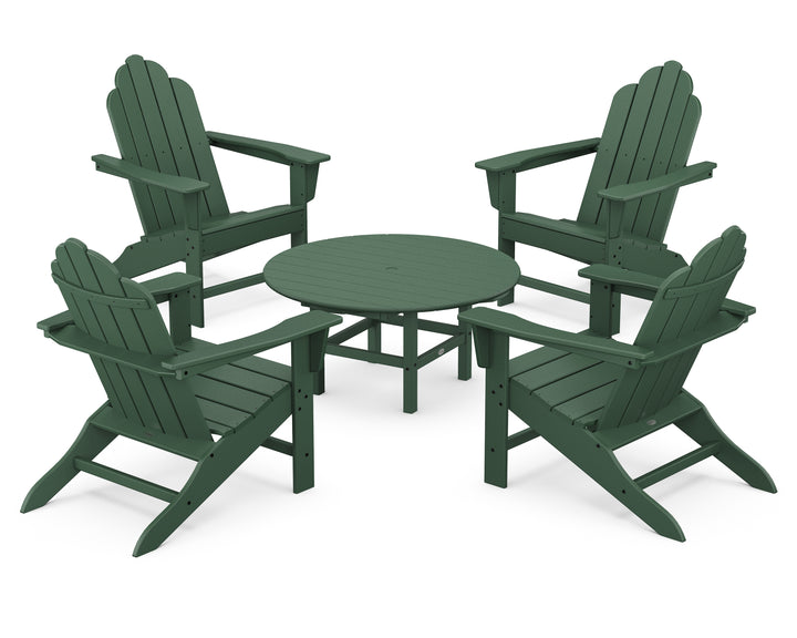 POLYWOOD® Long Island Adirondack 5-Piece Conversation Group