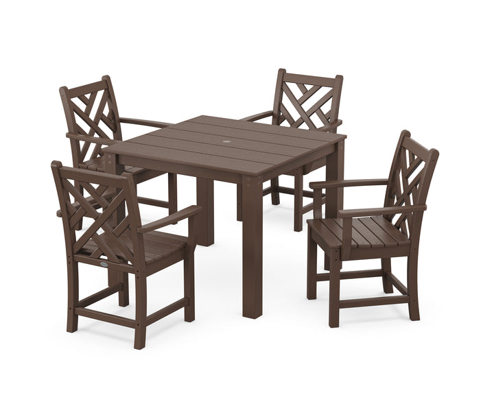 POLYWOOD® Chippendale 5-Piece Parsons Dining Set
