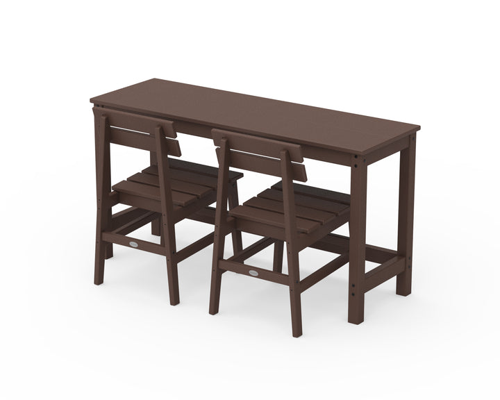 POLYWOOD® Modern Studio Plaza Chair 3-Piece Balcony Set