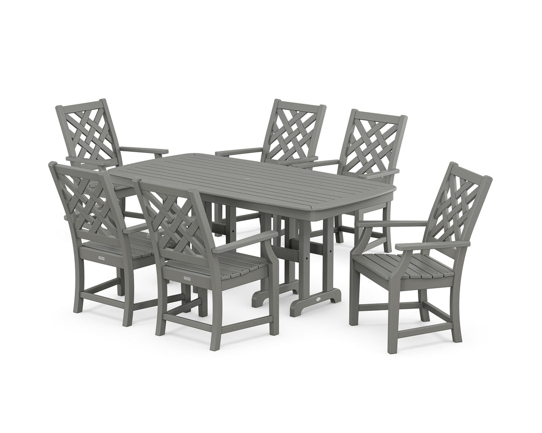 Country Living Wovendale Arm Chair 7-Piece Dining Set