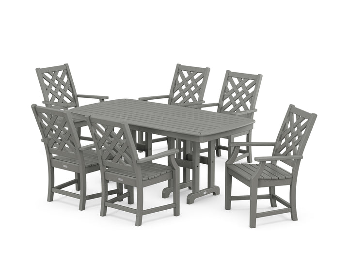 Country Living Wovendale Arm Chair 7-Piece Dining Set