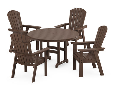 Nautical Adirondack 5-Piece Round Farmhouse Dining Set