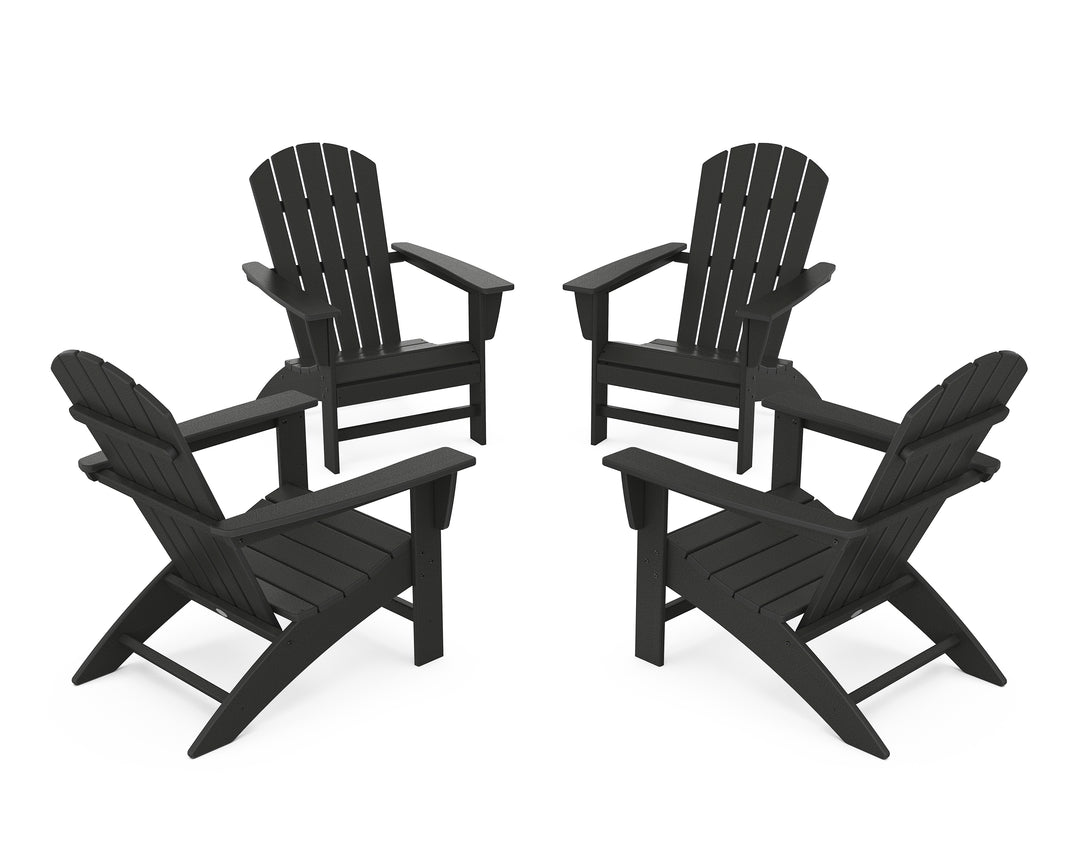 POLYWOOD® Nautical 4-Piece Adirondack Conversation Set
