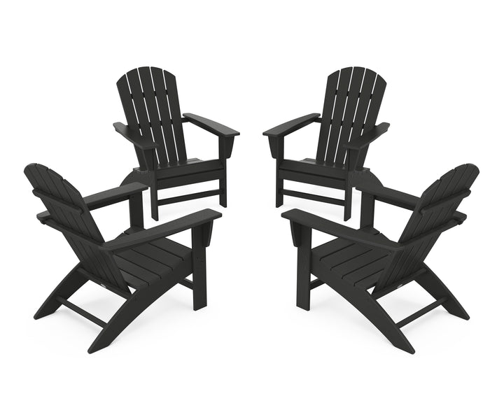 POLYWOOD® Nautical 4-Piece Adirondack Conversation Set