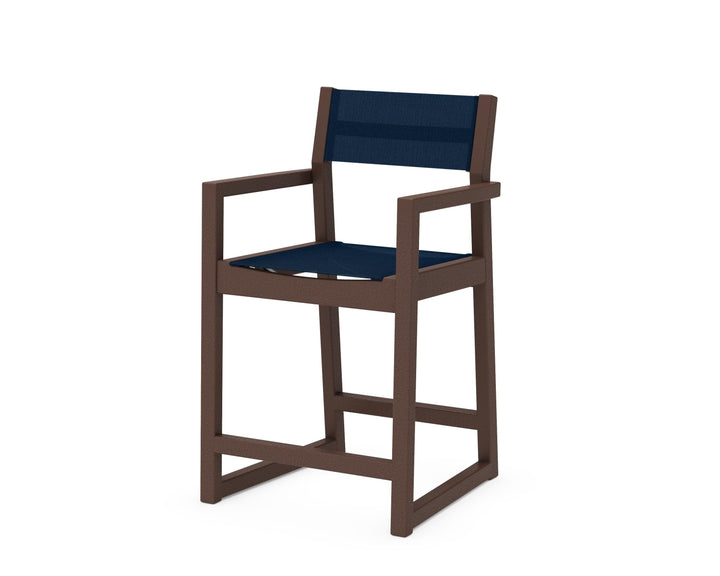 POLYWOOD® EDGE Sling Counter Arm Chair