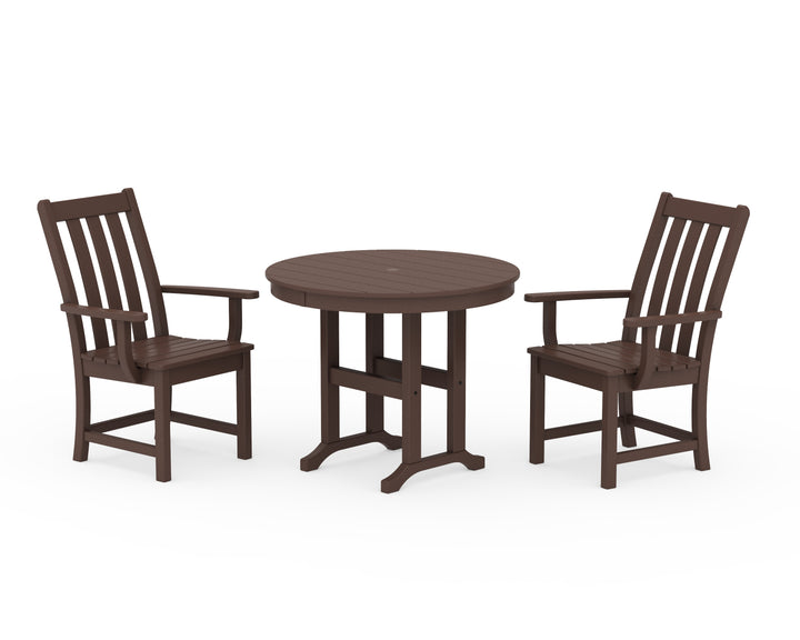POLYWOOD® Vineyard 3-Piece Round Dining Set
