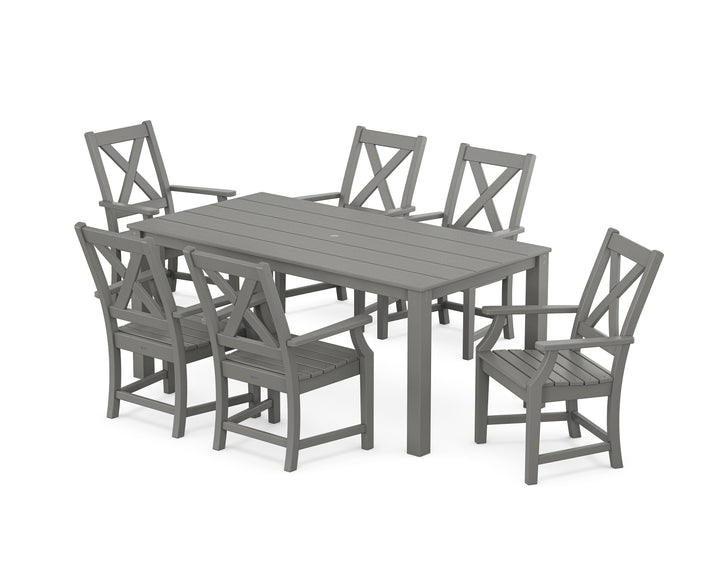 POLYWOOD® Braxton Arm Chair 7-Piece Parsons Dining Set