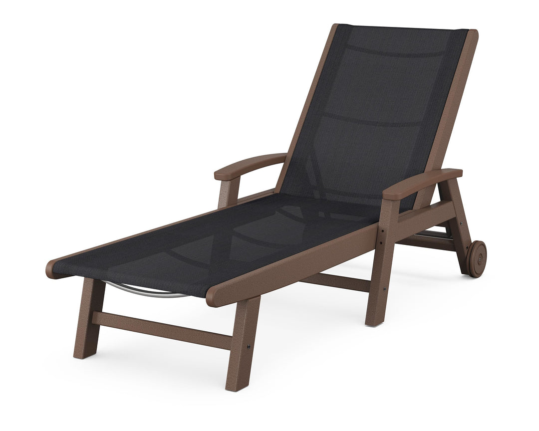 POLYWOOD® Coastal Chaise with Wheels