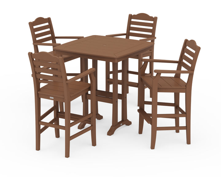 Draper James™ by  POLYWOOD® Savannah 5-Piece Bar Set with Trestle Legs