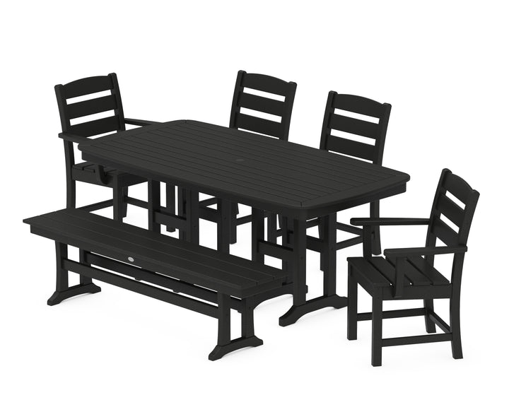 POLYWOOD® Lakeside 6-Piece Dining Set with Bench