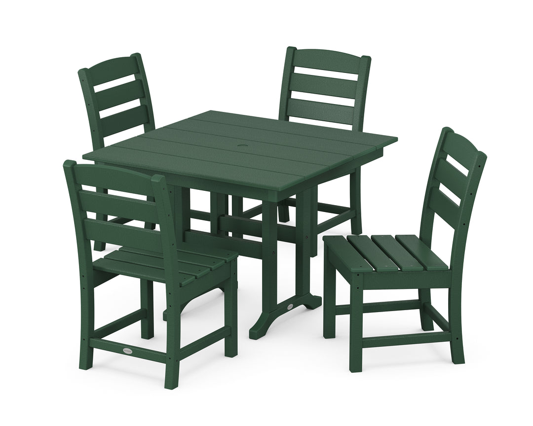 POLYWOOD® Lakeside Side Chair 5-Piece Farmhouse Dining Set