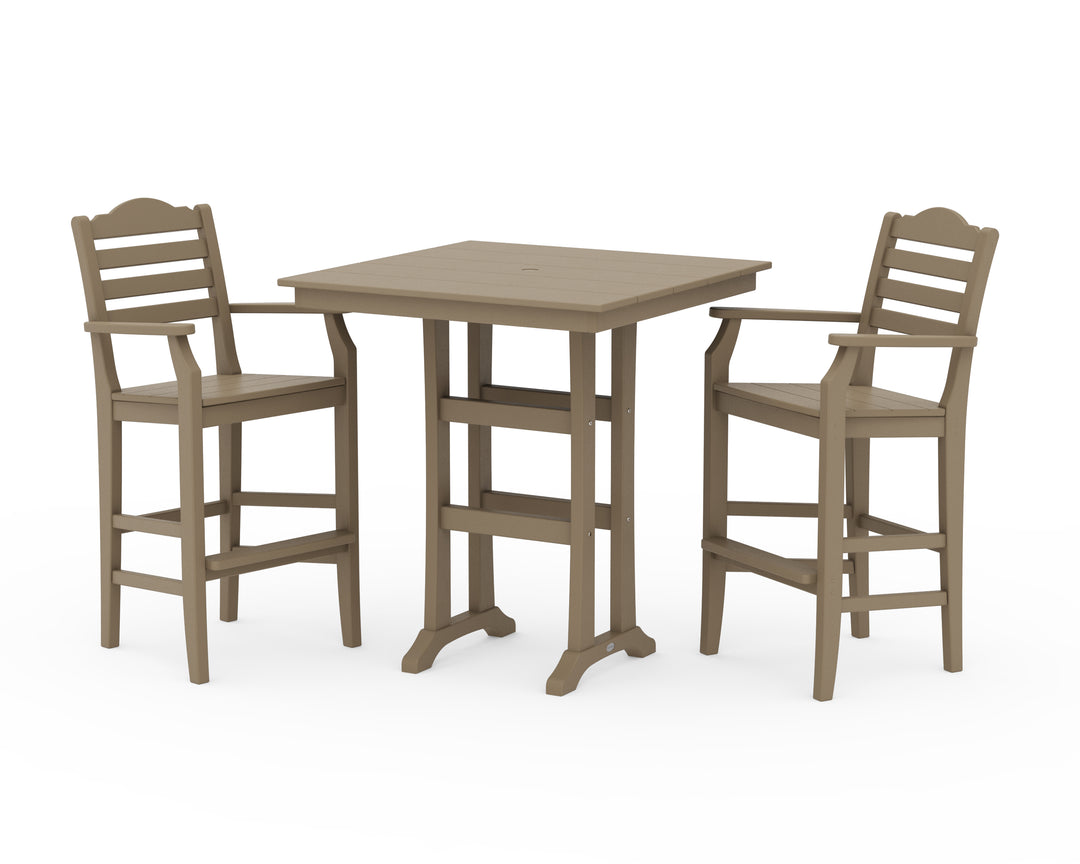 Draper James™ by  POLYWOOD® Savannah 3-Piece Farmhouse Bar Set with Trestle Legs