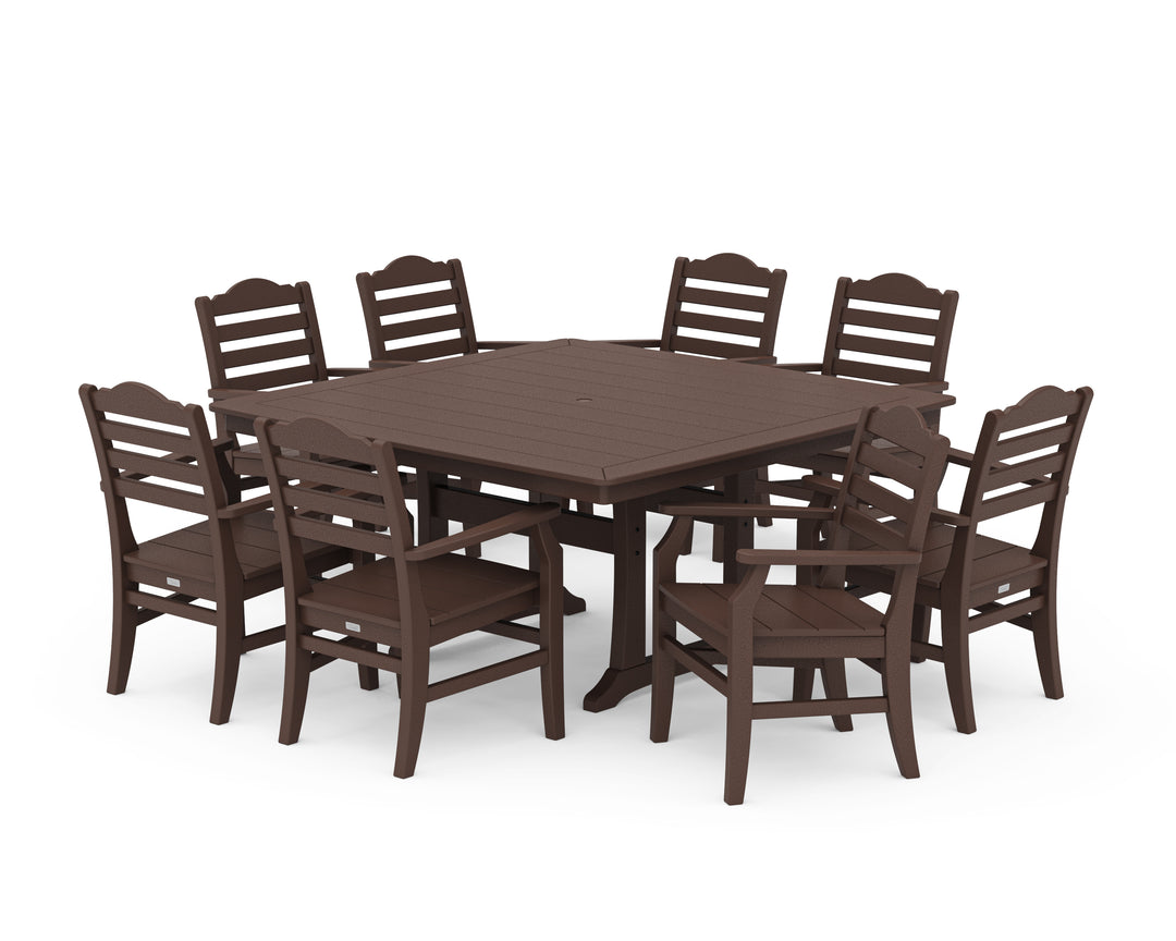 POLYWOOD® Savannah 9-Piece Square Dining Set with Trestle Legs