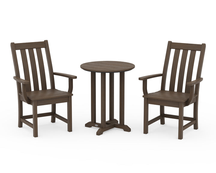 POLYWOOD® Vineyard 3-Piece Round Bistro Dining Set