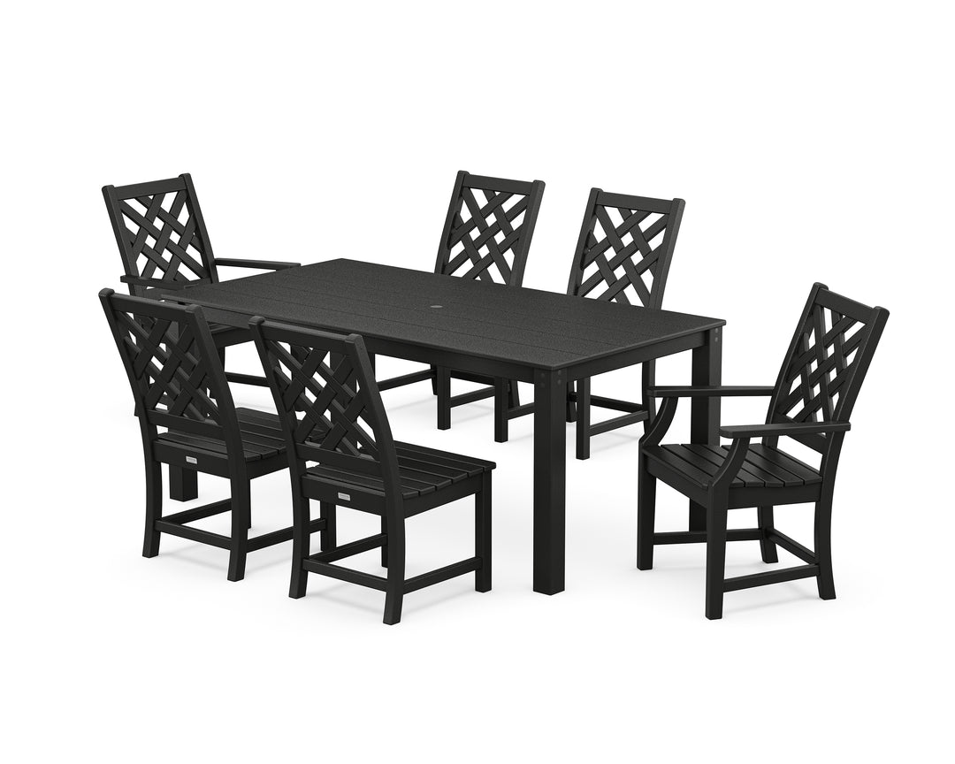 Country Living Wovendale 7-Piece Parsons Dining Set
