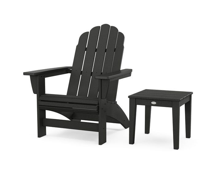 POLYWOOD® Vineyard Grand Adirondack Chair with Side Table
