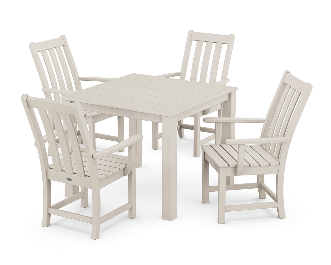 POLYWOOD® Vineyard 5-Piece Parsons Dining Set
