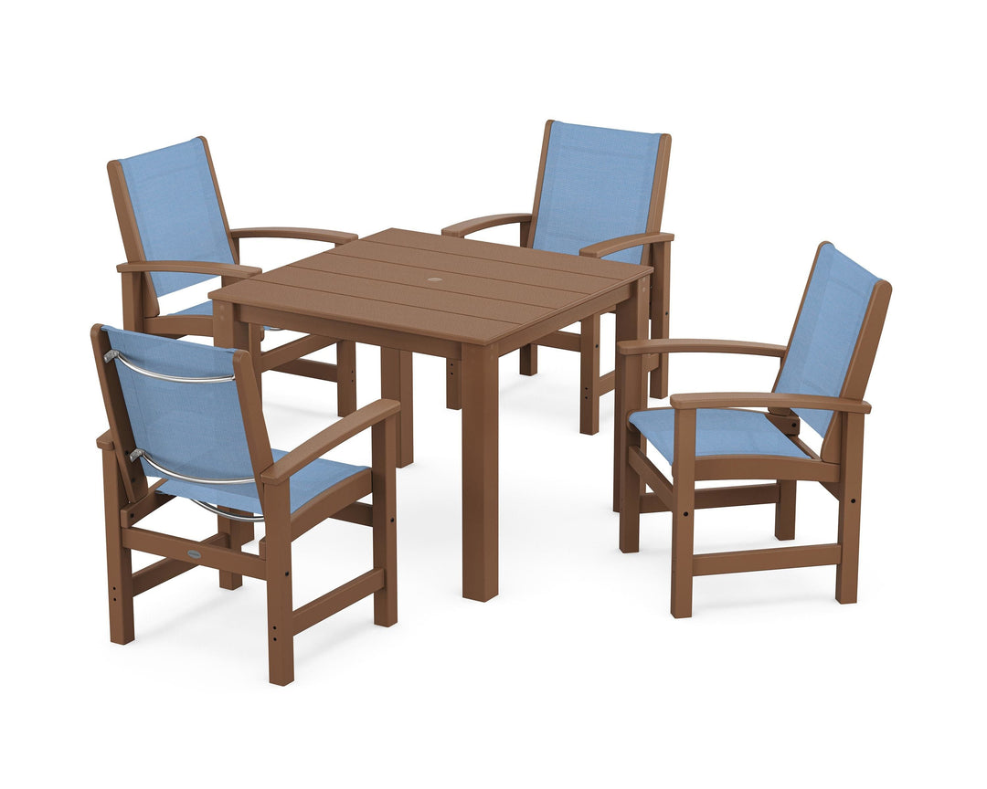 POLYWOOD® Coastal 5-Piece Parsons Dining Set