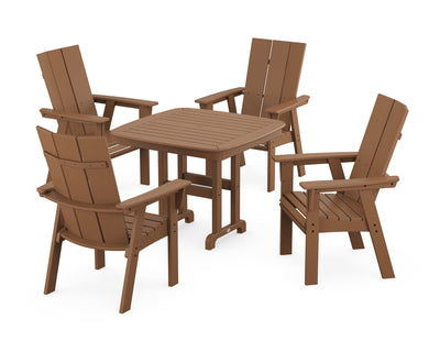 Modern Curveback Adirondack 5-Piece Dining Set