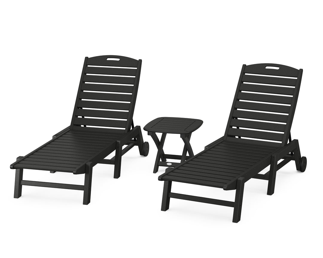 POLYWOOD® Nautical 3-Piece Chaise Set