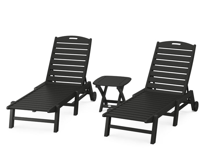 POLYWOOD® Nautical 3-Piece Chaise Set